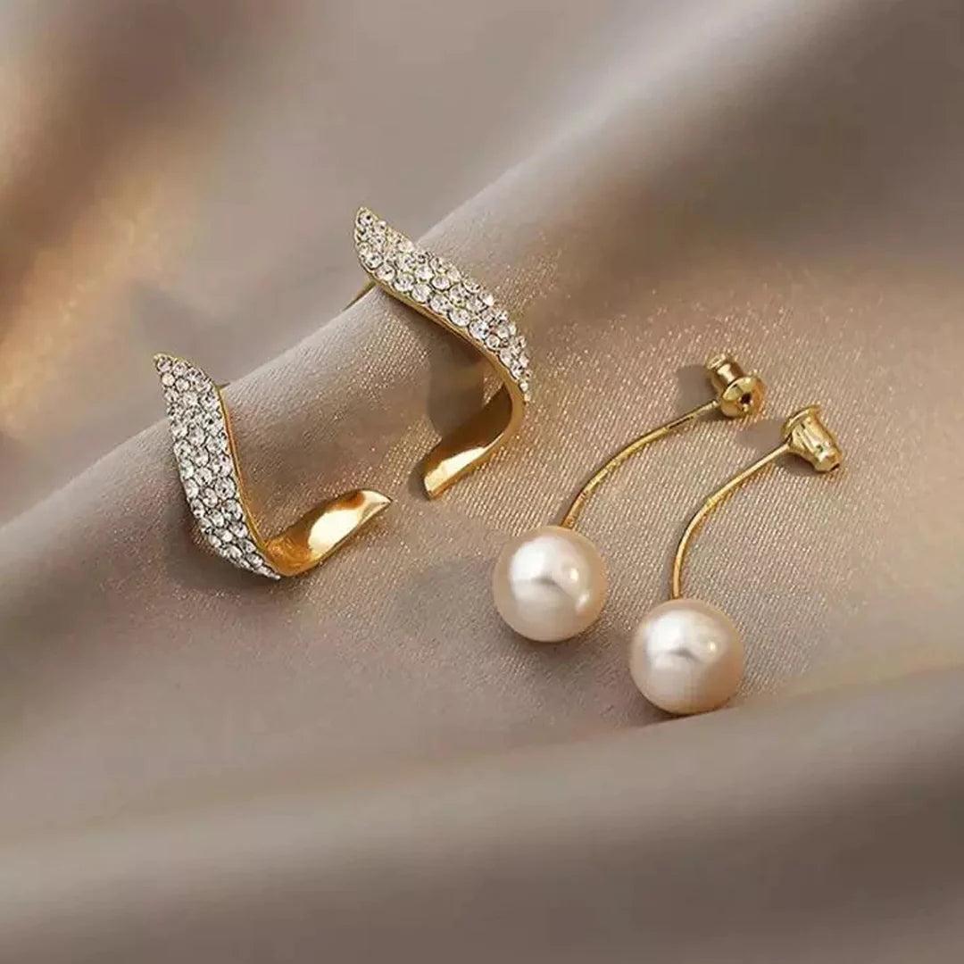 Pearl Flutter Stud Earrings