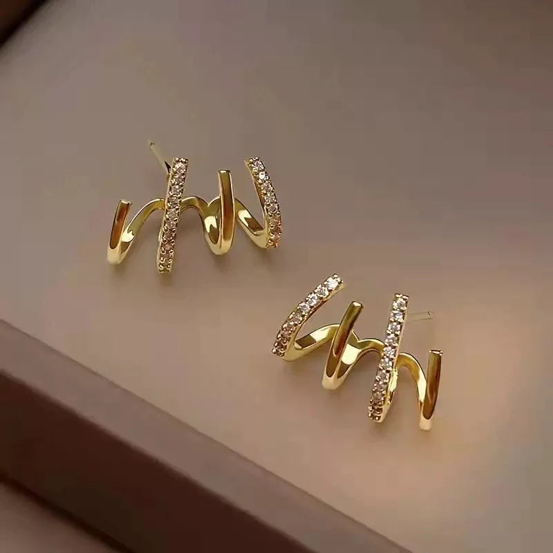 Clawed Multi Stud Earrings