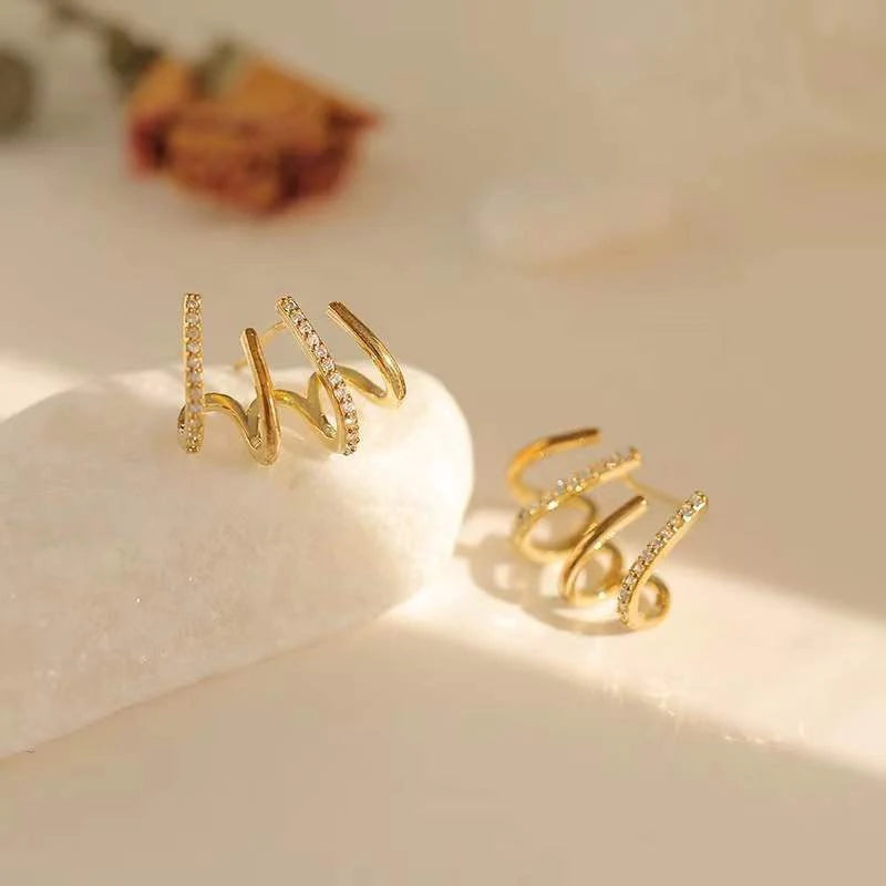 Clawed Multi Stud Earrings