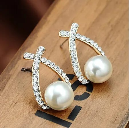 Golden Glow Pearl Studs