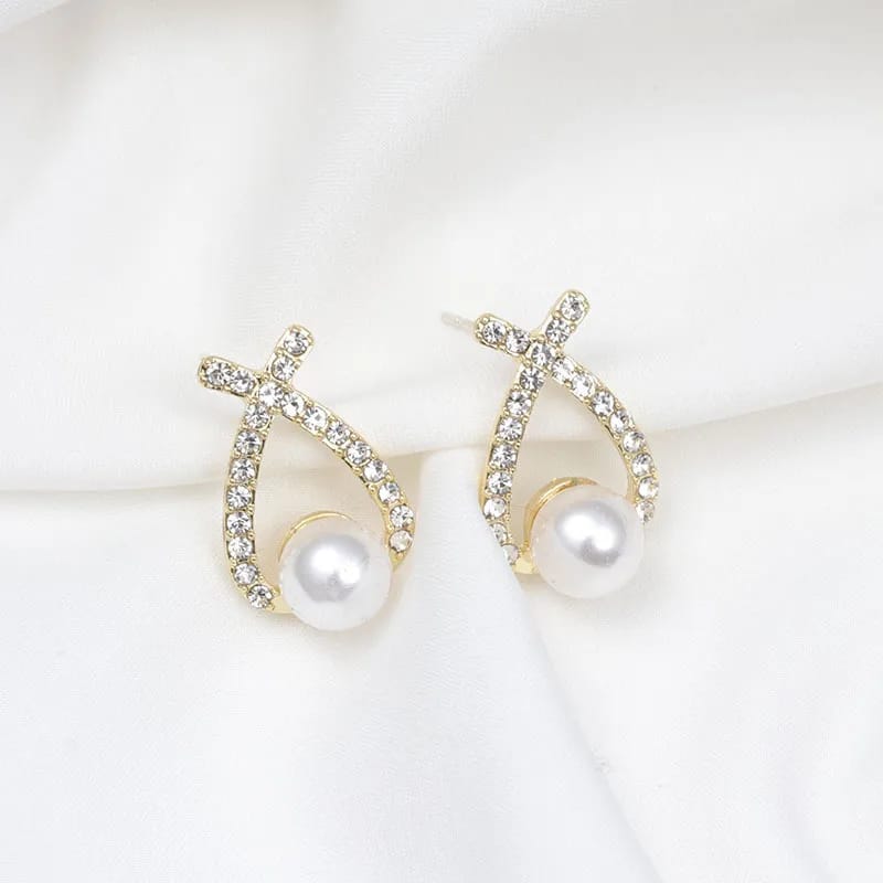 Golden Glow Pearl Studs